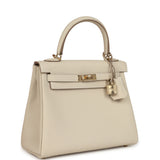 Hermes Kelly Retourne 25 Craie Togo Permabrass Hardware - Thumbnail View 2