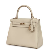 Hermes Kelly Retourne 25 Craie Togo Permabrass Hardware - Thumbnail View 5