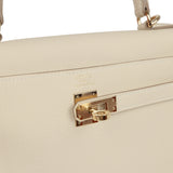 Hermes Kelly Retourne 25 Craie Togo Permabrass Hardware - Thumbnail View 7