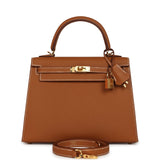 Hermes Kelly Sellier 25 Gold Epsom Gold Hardware - Thumbnail View 1