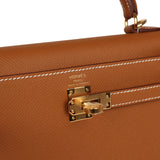 Hermes Kelly Sellier 25 Gold Epsom Gold Hardware - Thumbnail View 7
