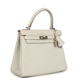 Hermes Kelly Retourne 25 Gris Pale Togo Palladium Hardware - Thumbnail View 2