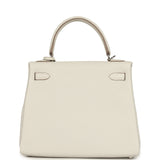 Hermes Kelly Retourne 25 Gris Pale Togo Palladium Hardware - Thumbnail View 4