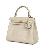 Hermes Kelly Retourne 25 Beton Matte Alligator Gold Hardware - Thumbnail View 5