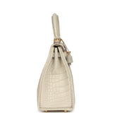 Hermes Kelly Retourne 25 Beton Matte Alligator Gold Hardware - Thumbnail View 3