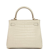 Hermes Kelly Retourne 25 Beton Matte Alligator Gold Hardware - Thumbnail View 4