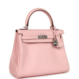 Hermes Kelly Retourne 25 Rose Sakura Swift Palladium Hardware - Thumbnail View 2