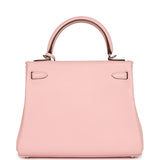 Hermes Kelly Retourne 25 Rose Sakura Swift Palladium Hardware - Thumbnail View 4
