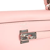 Hermes Kelly Retourne 25 Rose Sakura Swift Palladium Hardware - Thumbnail View 7