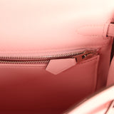 Hermes Kelly Retourne 25 Rose Sakura Swift Palladium Hardware - Thumbnail View 9