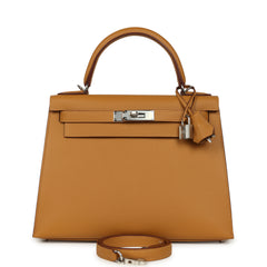 Hermes Kelly Sellier 28 Sesame Epsom Palladium Hardware