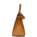 Hermes Kelly Sellier 28 Sesame Epsom Palladium Hardware - Thumbnail View 3