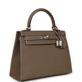 Hermes Kelly Sellier 25 Etoupe Epsom Palladium Hardware - Thumbnail View 2
