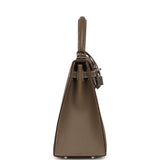Hermes Kelly Sellier 25 Etoupe Epsom Palladium Hardware - Thumbnail View 3