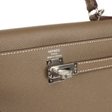 Hermes Kelly Sellier 25 Etoupe Epsom Palladium Hardware - Thumbnail View 7
