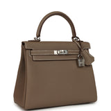 Hermes Kelly Retourne 25 Etoupe Togo Palladium Hardware - Thumbnail View 2