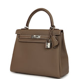Hermes Kelly Retourne 25 Etoupe Togo Palladium Hardware - Thumbnail View 5