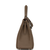Hermes Kelly Retourne 25 Etoupe Togo Palladium Hardware - Thumbnail View 3