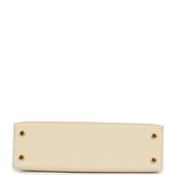 Hermes Special Order (HSS) Kelly Sellier 20 Craie Verso Epsom Gold Hardware - Thumbnail View 6