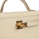 Hermes Special Order (HSS) Kelly Sellier 20 Craie Verso Epsom Gold Hardware - Thumbnail View 7