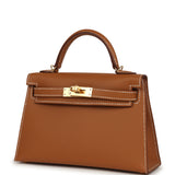 Hermes Kelly Sellier 20 Gold Epsom Gold Hardware - Thumbnail View 5
