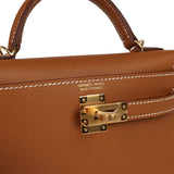 Hermes Kelly Sellier 20 Gold Epsom Gold Hardware - Thumbnail View 7