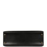 Vintage Hermes Kelly Sellier 32 Black Box Gold Hardware - Thumbnail View 6