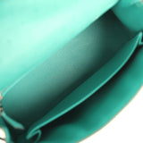 Pre-owned Hermes Kelly Sellier 25 Vert Verone Ostrich Palladium Hardware - Thumbnail View 8