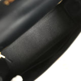Pre-owned Hermes Kelly Sellier 28 Black Sombrero Gold Hardware - Thumbnail View 8