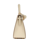 Hermes Kelly Sellier 25 Craie Epsom Gold Hardware - Thumbnail View 3