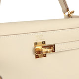 Hermes Kelly Sellier 25 Craie Epsom Gold Hardware - Thumbnail View 7