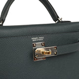 Hermes Kelly Sellier 20 Gris Misty Epsom Electrum Hardware - Thumbnail View 7