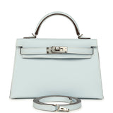 Hermes Kelly Sellier 20 Bleu Brume Epsom Palladium Hardware - Thumbnail View 1