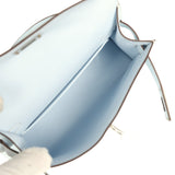 Hermes Kelly Sellier 20 Bleu Brume Epsom Palladium Hardware - Thumbnail View 8