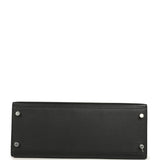 Pre-owned Hermes Kelly Sellier 28 Black Epsom Palladium Hardware - Thumbnail View 6