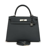 Hermes Kelly Sellier 28 Gris Misty Epsom Palladium Hardware - Thumbnail View 1