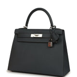 Hermes Kelly Sellier 28 Gris Misty Epsom Palladium Hardware - Thumbnail View 5