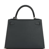 Hermes Kelly Sellier 28 Gris Misty Epsom Palladium Hardware - Thumbnail View 4