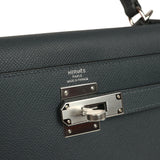 Hermes Kelly Sellier 28 Gris Misty Epsom Palladium Hardware - Thumbnail View 7