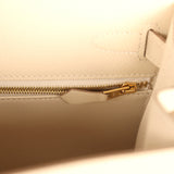 Hermes Kelly Sellier 28 Craie Epsom Gold Hardware - Thumbnail View 9