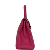 Pre-owned Hermes Kelly Retourne 28 Rose Poupre Togo Palladium Hardware - Thumbnail View 3