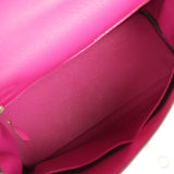 Pre-owned Hermes Kelly Retourne 28 Rose Poupre Togo Palladium Hardware - Thumbnail View 8