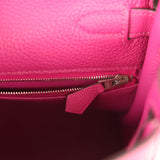 Pre-owned Hermes Kelly Retourne 28 Rose Poupre Togo Palladium Hardware - Thumbnail View 9