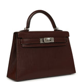Hermes "Clou De Coeur" Kelly Sellier 20 Terre Chevre Chamkila Palladium Hardware - Thumbnail View 3