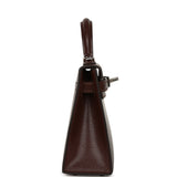 Hermes "Clou De Coeur" Kelly Sellier 20 Terre Chevre Chamkila Palladium Hardware - Thumbnail View 4