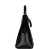 Pre-owned Hermes "Gaine" Kelly Sellier 40 Black Butler Gold Hardware - Thumbnail View 3