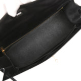 Pre-owned Hermes "Gaine" Kelly Sellier 40 Black Butler Gold Hardware - Thumbnail View 8