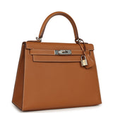 Pre-owned Hermes Kelly Sellier 28 Gold Epsom Palladium Hardware - Thumbnail View 2