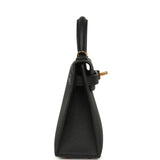 Hermes Kelly Sellier 20 Black Epsom Gold Hardware - Thumbnail View 3