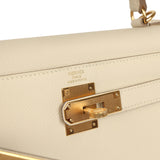 Hermes Kelly Sellier 28 Craie Epsom Gold Hardware - Thumbnail View 7